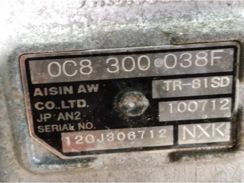 Recambio de caja cambios para volkswagen touareg (7p5) 3.0 v6 tdi referencia OEM IAM NXK  0C8300038F