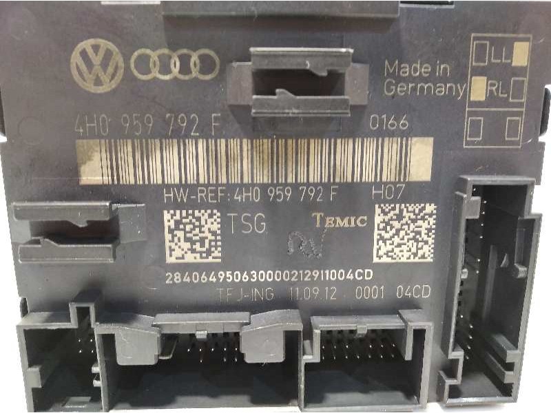 Recambio de centralita confort para volkswagen touareg (7p5) 3.0 v6 tdi referencia OEM IAM 4H0959792F  