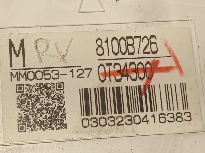 Recambio de cuadro instrumentos para mitsubishi asx (ga0w) motion 4wd referencia OEM IAM 8100B726  