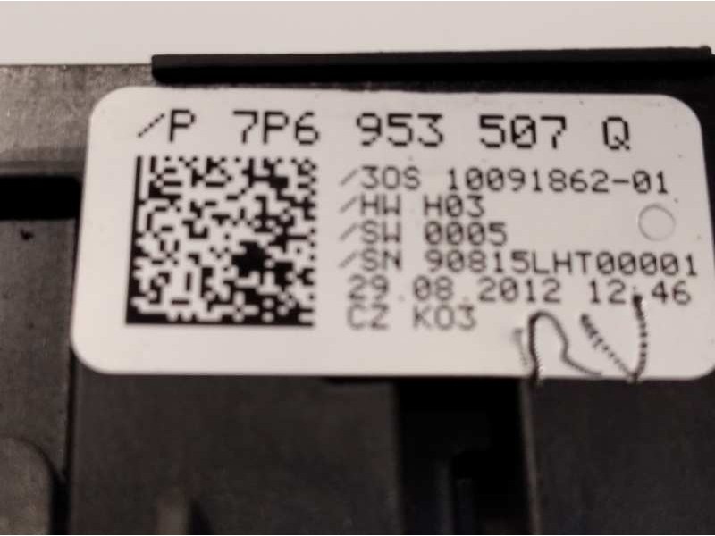Recambio de mando intermitentes para volkswagen touareg (7p5) 3.0 v6 tdi referencia OEM IAM 7P6953502B  7P6953507Q