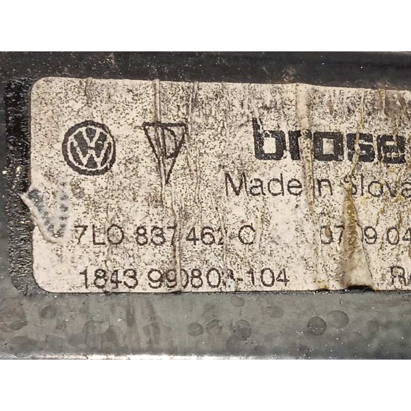 Recambio de elevalunas delantero derecho para volkswagen touareg (7la) tdi v10 referencia OEM IAM 7L0837462C 3D1959792F 7L095970