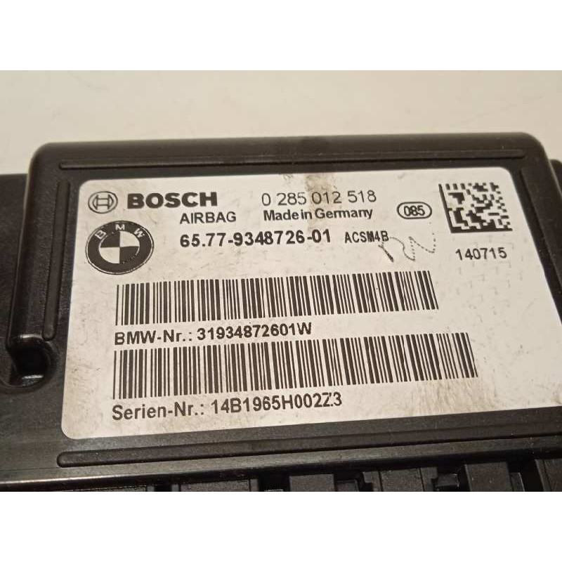 Recambio de centralita airbag para bmw serie 1 lim. (f20) 118i referencia OEM IAM 65779348726  0285012518