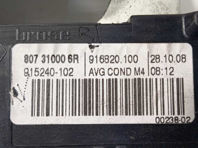 Recambio de elevalunas delantero izquierdo para renault megane iii coupe expression referencia OEM IAM 807310006R  807210004R