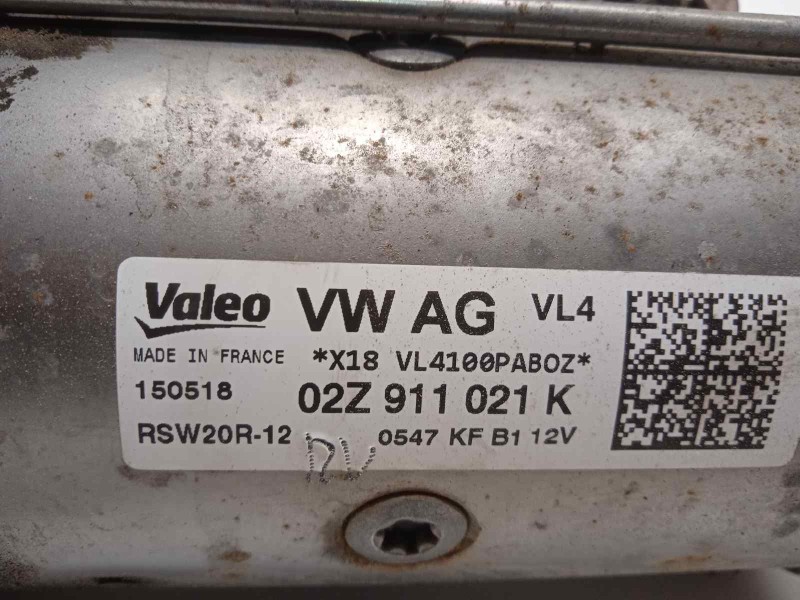 Recambio de motor arranque para seat ibiza (kj1) style referencia OEM IAM 02Z911021K  RSW20R