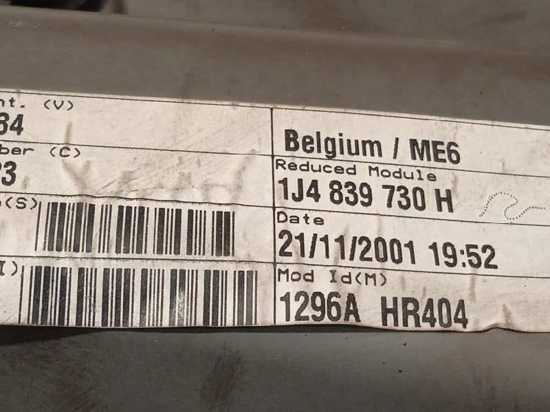 Recambio de elevalunas trasero derecho para volkswagen golf iv berlina (1j1) básico referencia OEM IAM 1J4839730H  1C0959812A