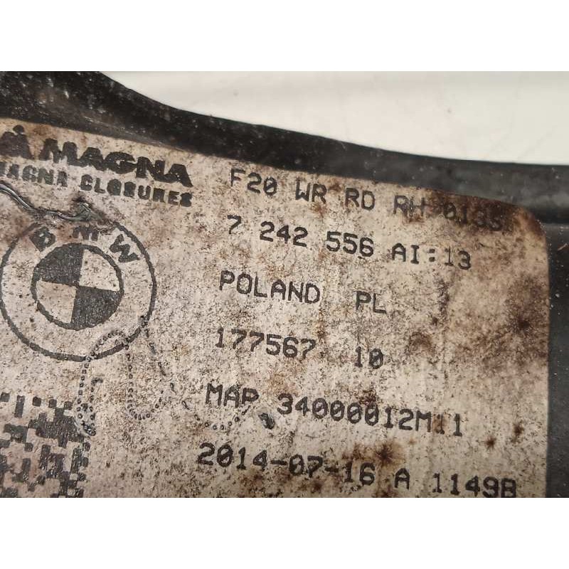 Recambio de elevalunas trasero derecho para bmw serie 1 lim. (f20) 118i referencia OEM IAM 7242556  