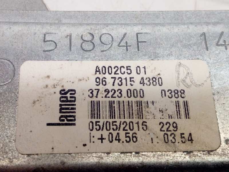 Recambio de elevalunas delantero derecho para peugeot 208 1.6 blue-hdi fap referencia OEM IAM 9673154380  9674254380
