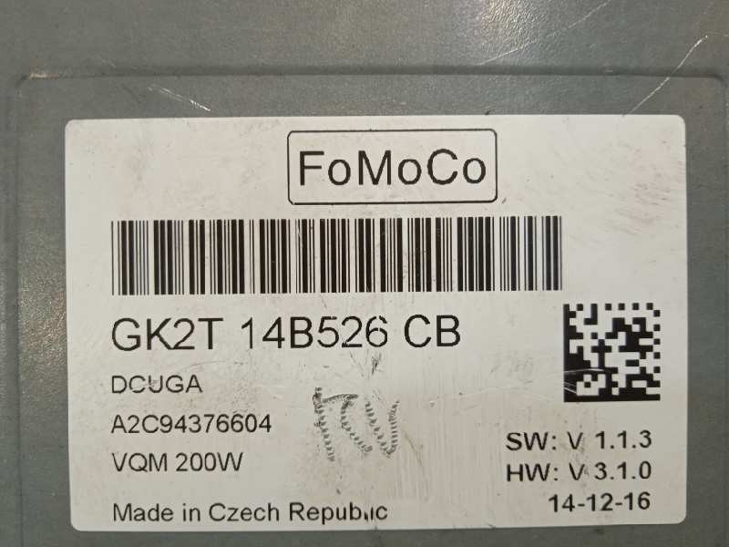 Recambio de modulo electronico para ford transit custom kasten 2.0 tdci cat referencia OEM IAM GK2T14B526CB  
