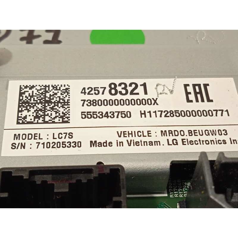 Recambio de pantalla multifuncion para opel astra k sports tourer dynamic referencia OEM IAM 42578321  