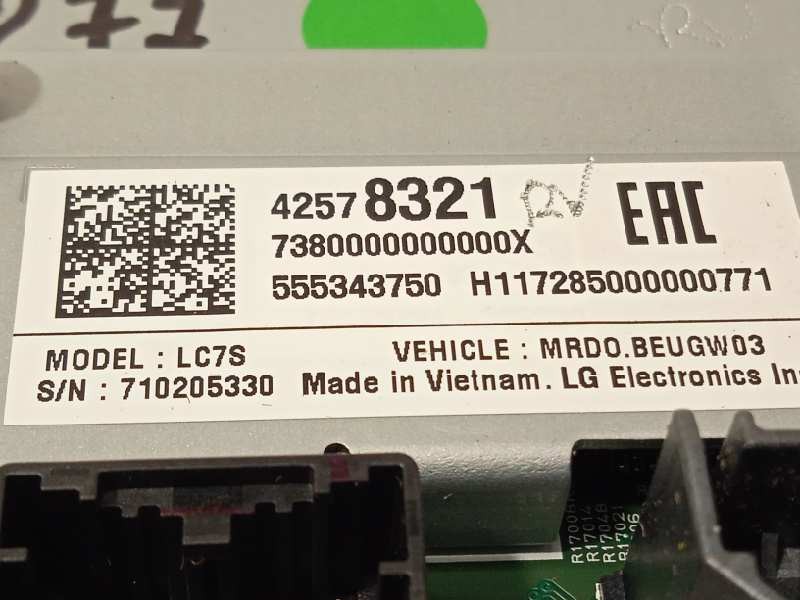 Recambio de pantalla multifuncion para opel astra k sports tourer dynamic referencia OEM IAM 42578321  