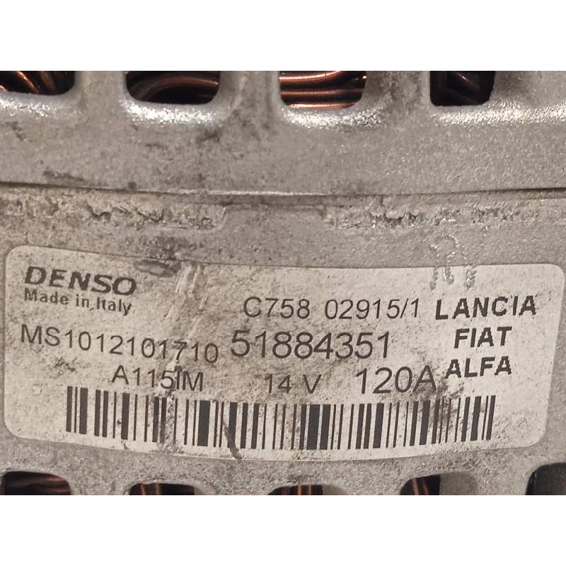 Recambio de alternador para alfa romeo giulietta (191) 1.6 jtdm cat referencia OEM IAM 51884351  MS1012101710