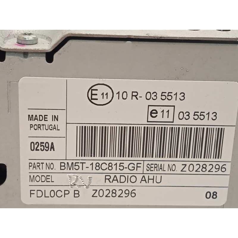 Recambio de sistema audio / radio cd para ford focus turn. (cb8) trend referencia OEM IAM BM5T18C815GF  