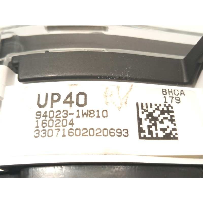 Recambio de cuadro instrumentos para kia rio drive referencia OEM IAM 940231W810  