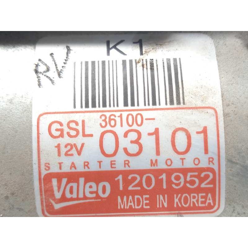Recambio de motor arranque para kia rio drive referencia OEM IAM 3610003101  GSL3610003101