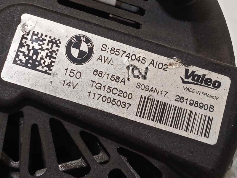 Recambio de alternador para toyota auris 1.6 d-4d cat referencia OEM IAM 8574045  TG15C200