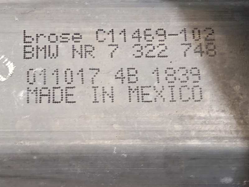 Recambio de elevalunas trasero derecho para bmw x4 (f26) xdrive 35d referencia OEM IAM 7335600 7322748 7335602