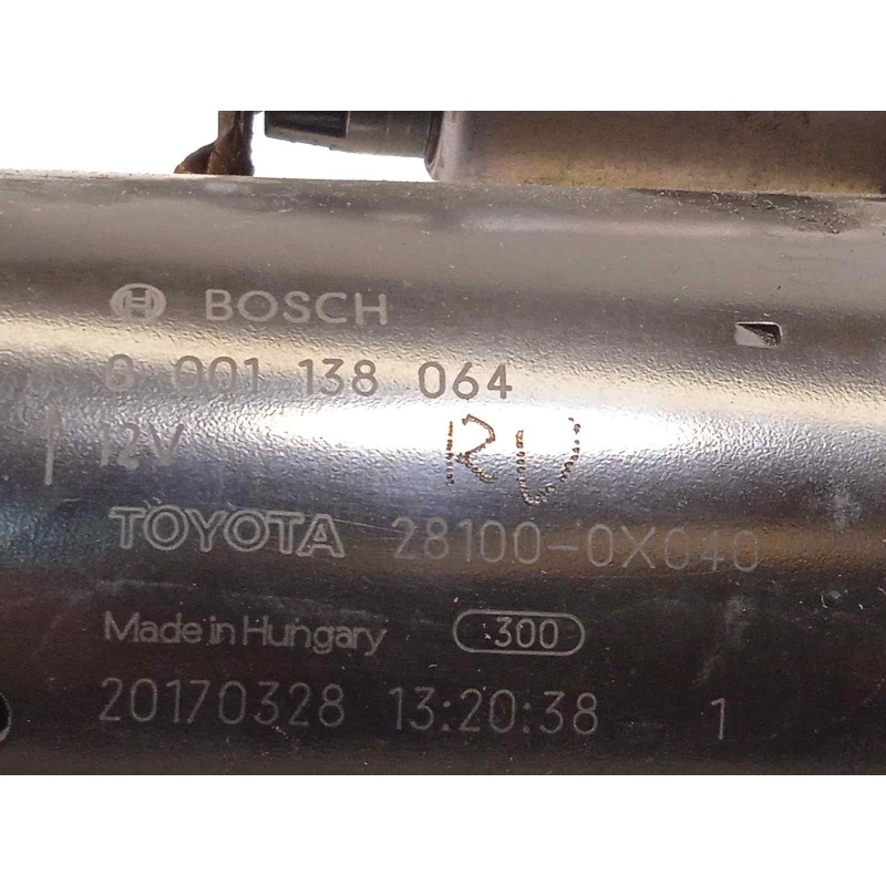 Recambio de motor arranque para toyota auris 1.6 d-4d cat referencia OEM IAM 281000X040  0001138064