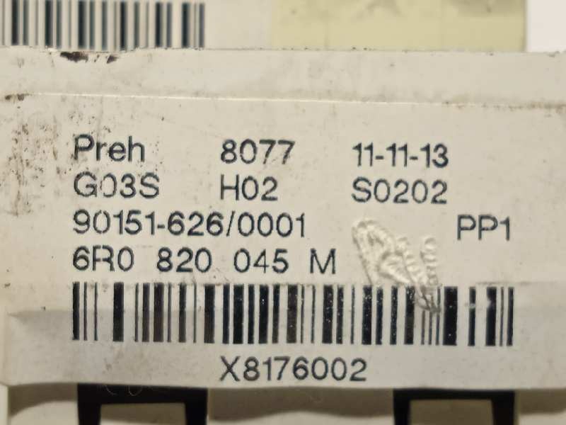 Recambio de mando calefaccion / aire acondicionado para volkswagen polo (6r1) advance referencia OEM IAM 6R0820045M  