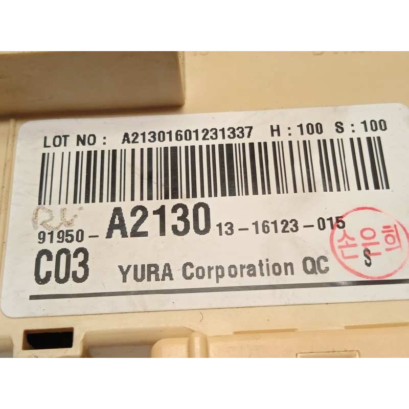 Recambio de caja reles / fusibles para kia cee´d 1.6 crdi cat referencia OEM IAM 91950A2130  