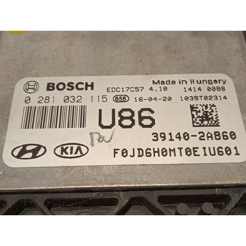 Recambio de centralita motor uce para kia cee´d 1.6 crdi cat referencia OEM IAM 391402A860  0281032115