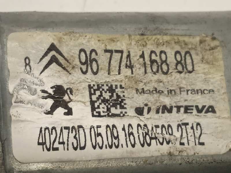 Recambio de elevalunas delantero derecho para citroën c-elysée exclusive referencia OEM IAM 9674412380  9677416880