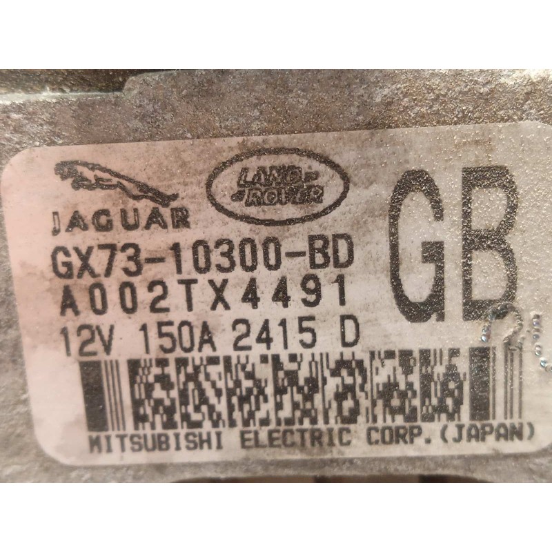 Recambio de alternador para jaguar xe 2.0 diesel cat referencia OEM IAM GX7310300BD T2H3650 A002TX4491GB