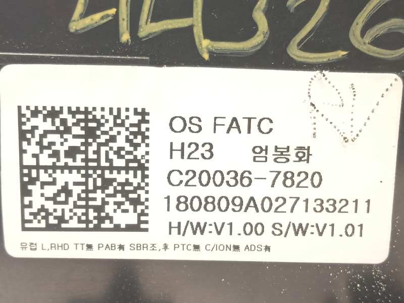 Recambio de mando climatizador para hyundai kona 1.0 tgdi cat referencia OEM IAM C200367820  97250J9370TMT