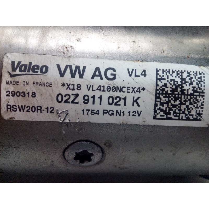 Recambio de motor arranque para seat ateca (kh7) 1.6 tdi referencia OEM IAM 02Z911021K  RSW20R12