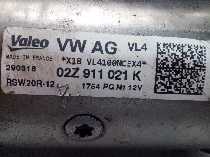 Recambio de motor arranque para seat ateca (kh7) 1.6 tdi referencia OEM IAM 02Z911021K  RSW20R12