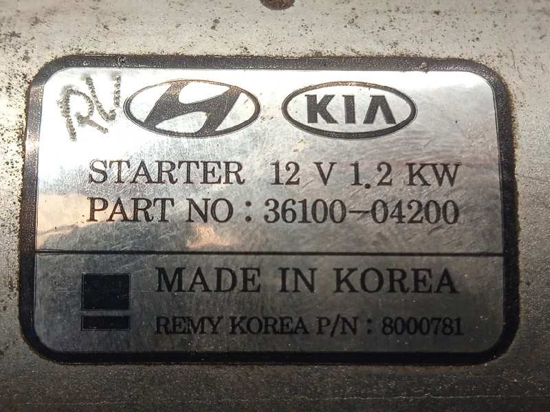 Recambio de motor arranque para hyundai kona 1.0 tgdi cat referencia OEM IAM 3610004200  