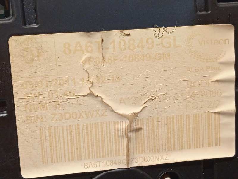 Recambio de cuadro instrumentos para ford fiesta (cb1) 1.6 tdci cat referencia OEM IAM 8A6T10849GL  1786854