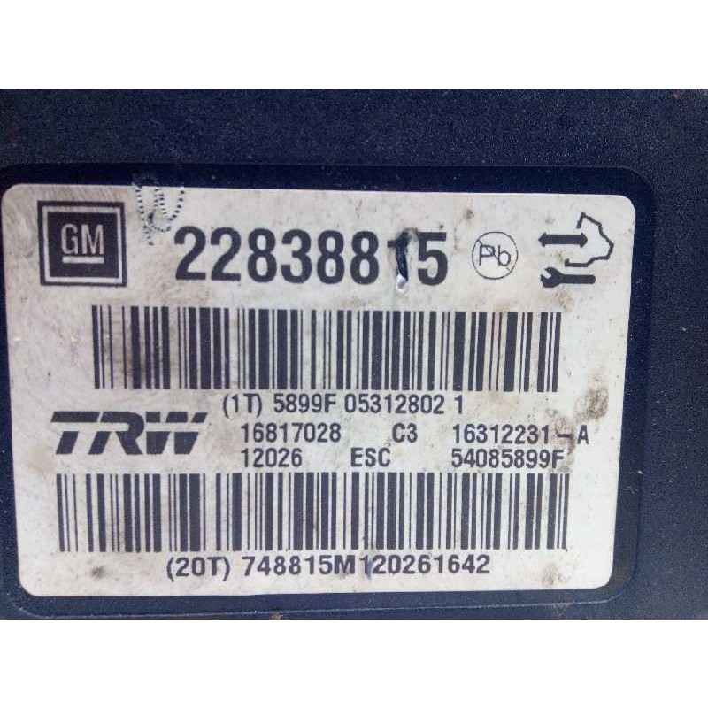 Recambio de abs para opel insignia berlina essentia referencia OEM IAM 22838815 16312231 16817028