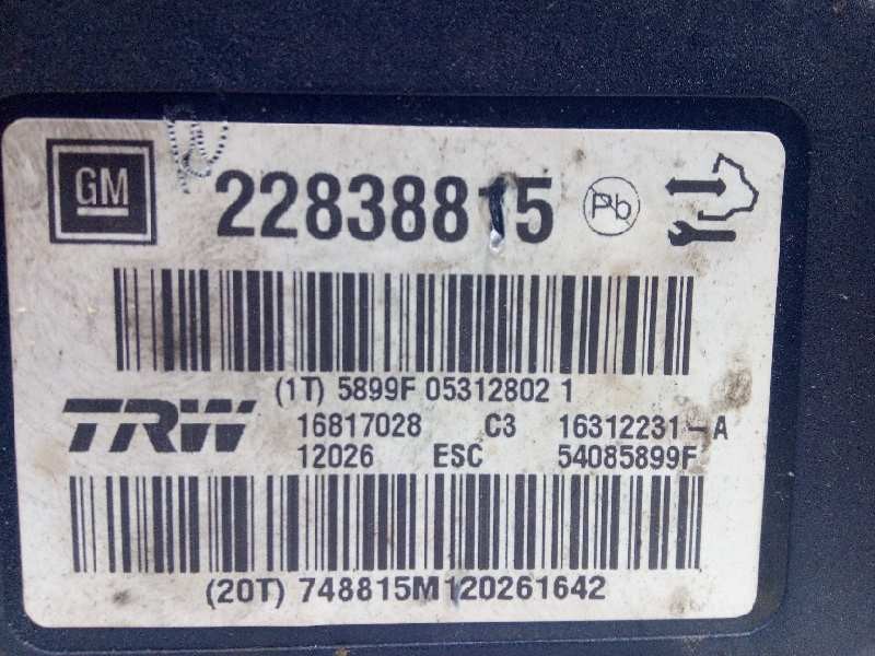 Recambio de abs para opel insignia berlina essentia referencia OEM IAM 22838815 16312231 16817028