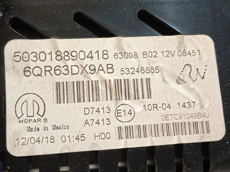 Recambio de cuadro instrumentos para jeep compass ii 2.0 m-jet cat referencia OEM IAM 6QR63DX9AB  503018890418