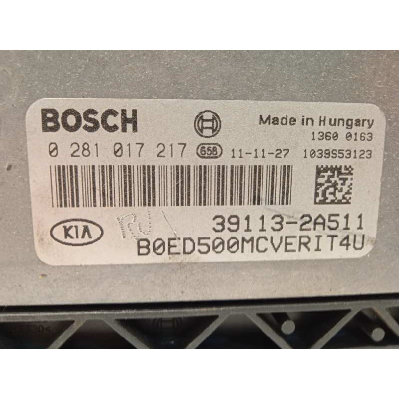 Recambio de centralita motor uce para kia cee´d sporty wagon active referencia OEM IAM 391132A511  0281017217