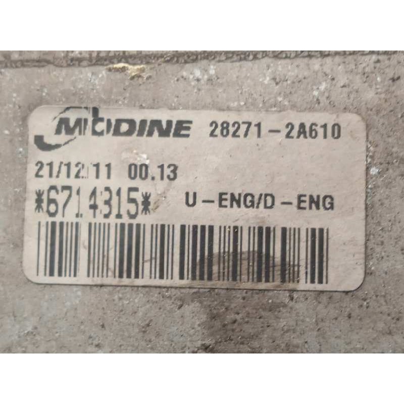 Recambio de intercooler para kia cee´d sporty wagon active referencia OEM IAM 282712A610  282702A611