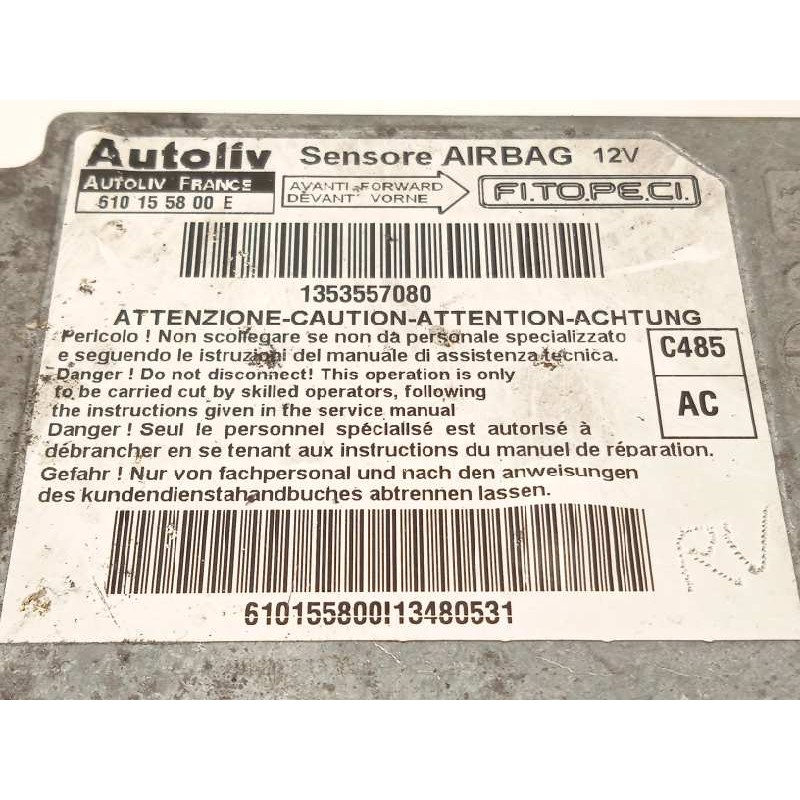 Recambio de centralita airbag para fiat fiorino 1.3 16v jtd cat referencia OEM IAM 610155800E  1353557080