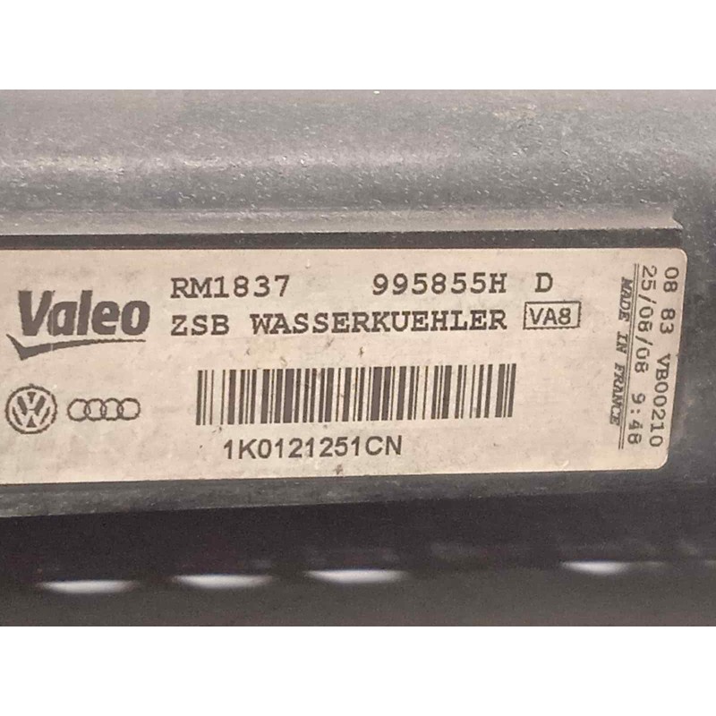 Recambio de radiador agua para skoda octavia combi (1z5) scout 4x4 referencia OEM IAM 1K0121251CN  