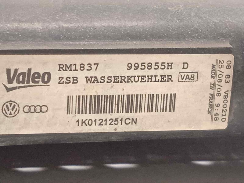 Recambio de radiador agua para skoda octavia combi (1z5) scout 4x4 referencia OEM IAM 1K0121251CN  