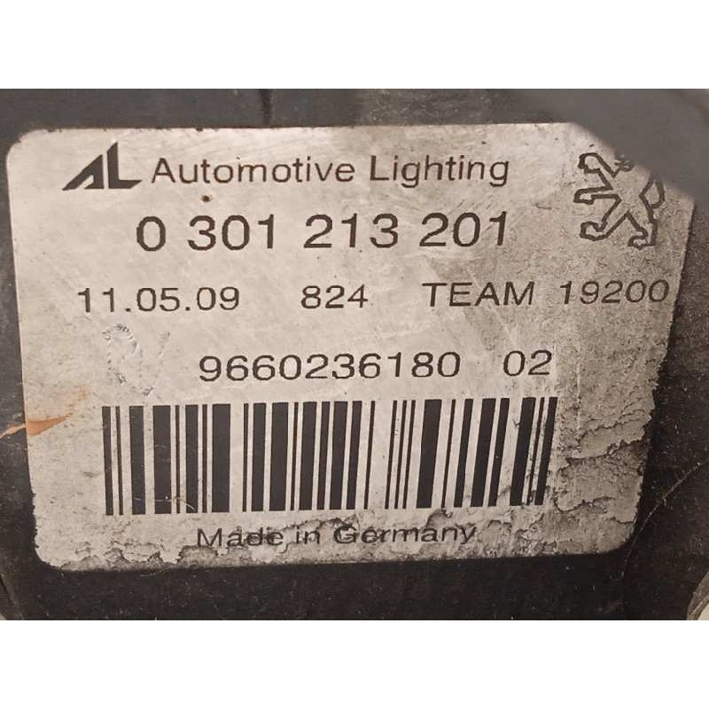 Recambio de faro izquierdo para peugeot 407 confort referencia OEM IAM 9660236180  0301213201