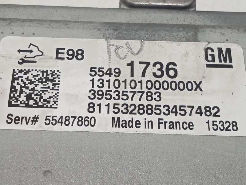 Recambio de centralita motor uce para opel insignia sports tourer excellence referencia OEM IAM 55491736  395357783