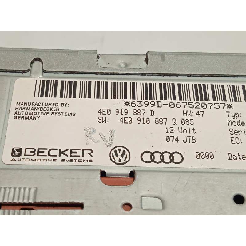 Recambio de sistema navegacion gps para audi q7 (4l) 3.0 tdi referencia OEM IAM 4E0919887D  4E0919887Q