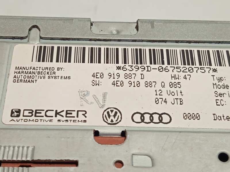 Recambio de sistema navegacion gps para audi q7 (4l) 3.0 tdi referencia OEM IAM 4E0919887D  4E0919887Q
