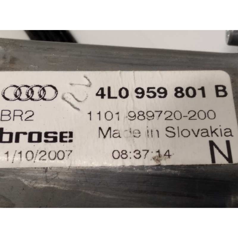Recambio de elevalunas delantero izquierdo para audi q7 (4l) 3.0 tdi referencia OEM IAM 4L0837461A  4L0959801B
