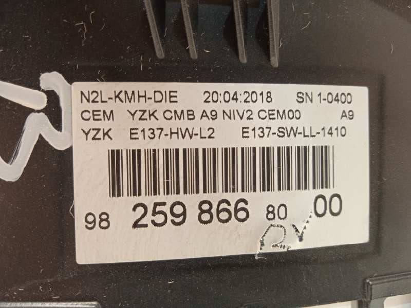 Recambio de cuadro instrumentos para peugeot 2008 (--.2013) style referencia OEM IAM 9825986680  