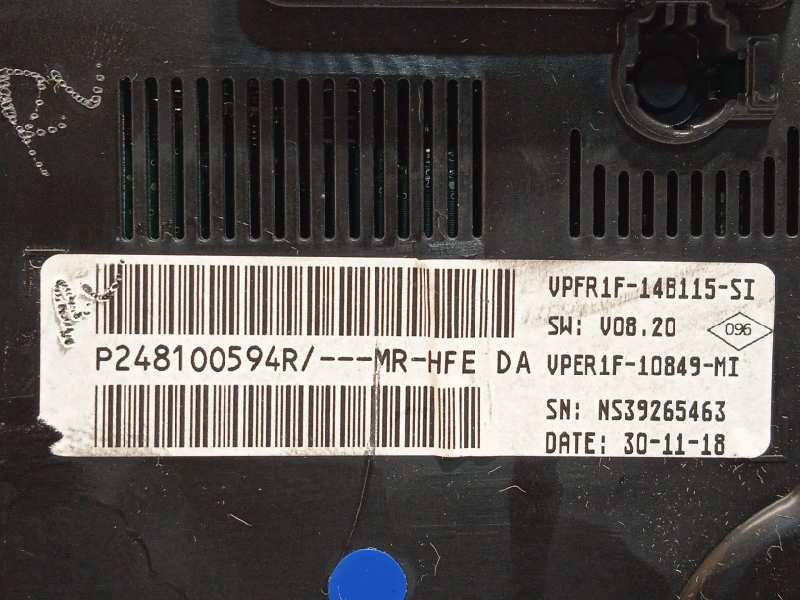 Recambio de cuadro instrumentos para renault kadjar intens referencia OEM IAM 248100594R  P248100594R