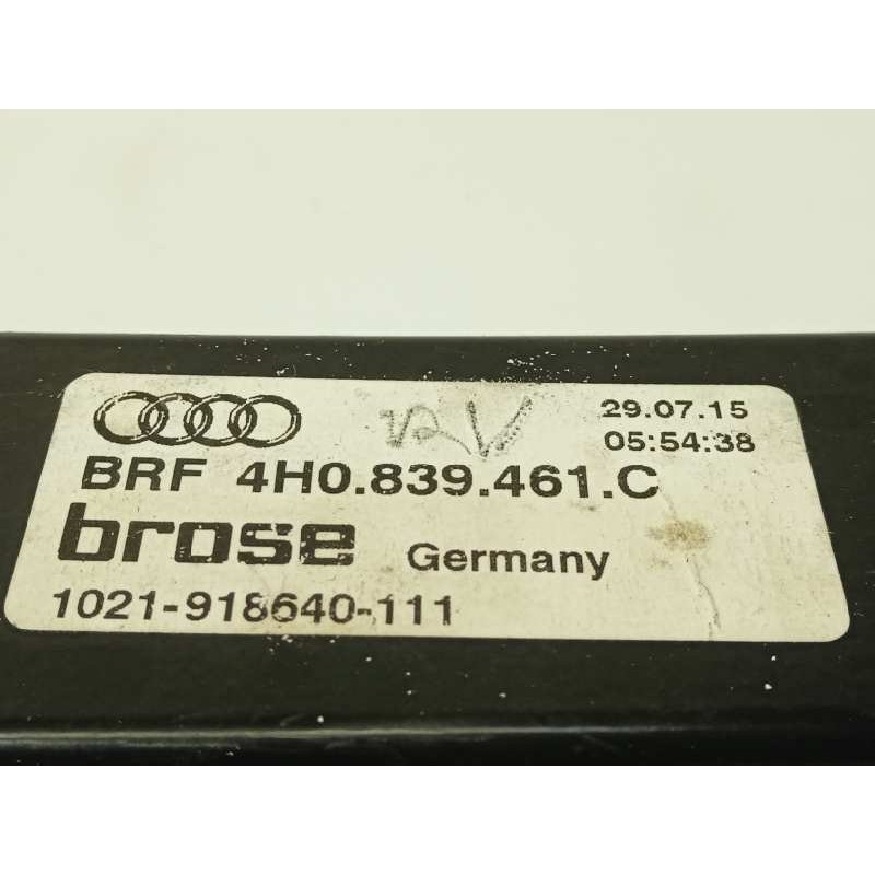 Recambio de elevalunas trasero izquierdo para audi s8 (4hc) 4.0 tfsi quattro referencia OEM IAM 4H0839461C  