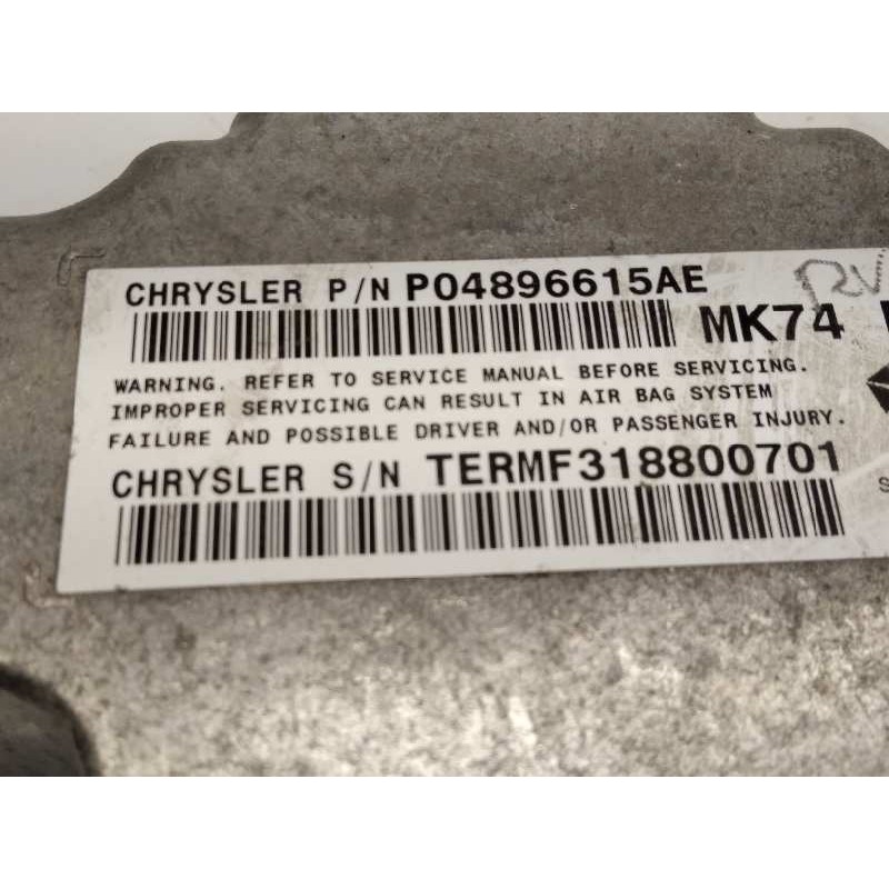 Recambio de centralita airbag para jeep patriot referencia OEM IAM P04896615AE  