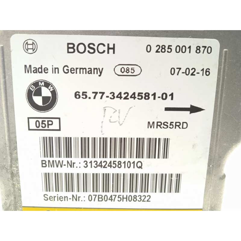 Recambio de centralita airbag para bmw x3 (e83) 2.0d referencia OEM IAM 65773424581  0285001870
