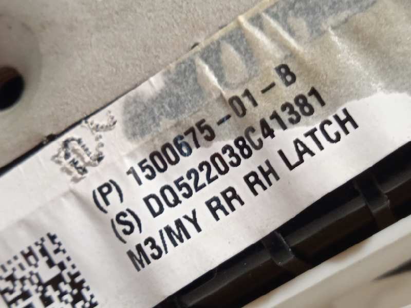 Recambio de cerradura puerta trasera derecha para tesla model 3 rwd referencia OEM IAM 150067501B  